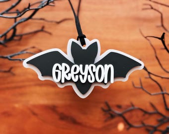 Etiqueta de morcego | Etiqueta de cesta de morcego Boo | Etiqueta de Halloween fantasma | Etiqueta de cesta de Halloween | Etiqueta de sacola de gostosuras ou travessuras