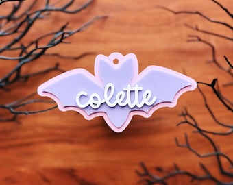 Etiqueta de morcego | Etiqueta de cesta de morcego Boo | Etiqueta de Halloween fantasma | Etiqueta de cesta de Halloween | Etiqueta de sacola de gostosuras ou travessuras