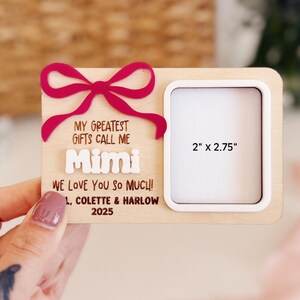 Custom Photo Frame Magnet | Mother&#39;s Day Gift | Personalized Mother&#39;s Day Frame | Gift for Mom | Gift For Grandma | Magnetic Photo Frame