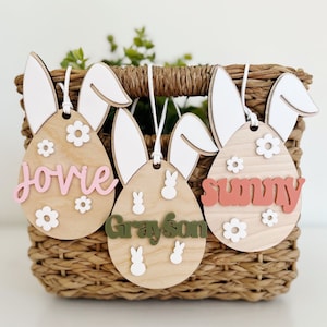 Easter Bunny Basket Tag / Easter Basket Tag / personalized Easter Basket Tag