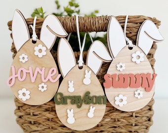 Easter Bunny Basket Tag / Easter Basket Tag / personalized Easter Basket Tag