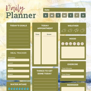 Digital Daily Planner, iPad Daily Planner for Goodnotes, To Do List to excel productivity