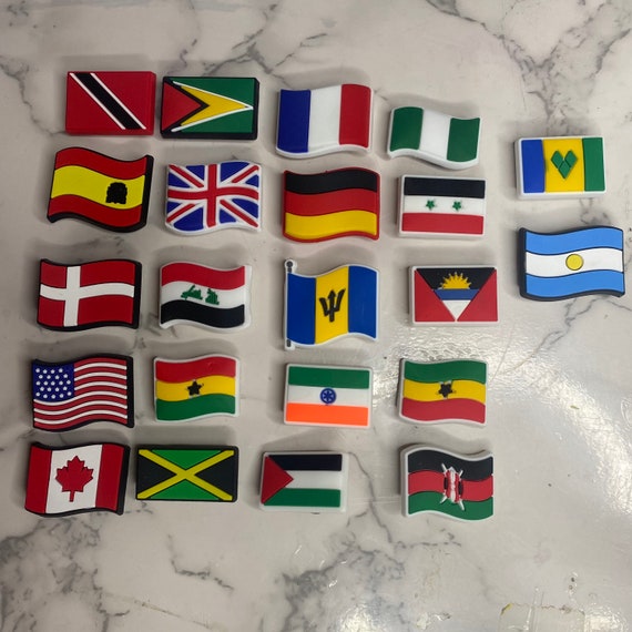 Countries Charms Shoe Charms Etsy