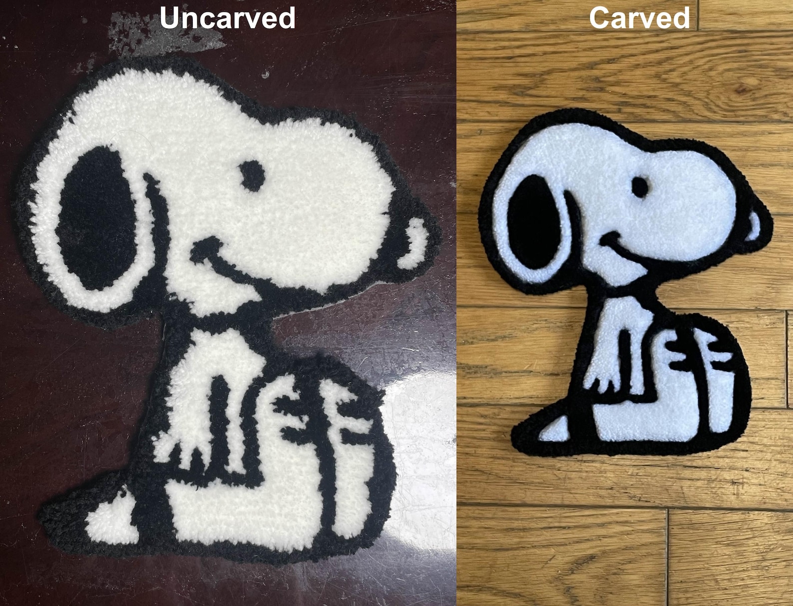 Snoopy Tufted Area Rug, Peanuts Wall Decoration - Etsy