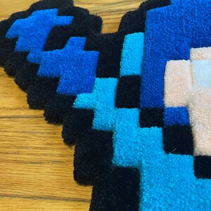 Mega Man Pixel Art Tufted Rug - Etsy
