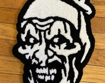 Art the Clown Punch Needle Tufted Rug, Terrifier Horror Rug - Etsy