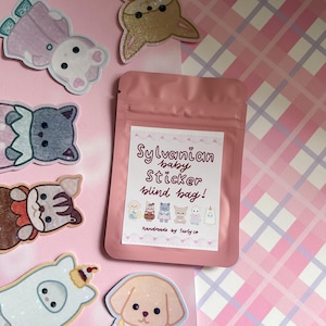 sylvanian families/calico critters baby's sticker blinde tas
