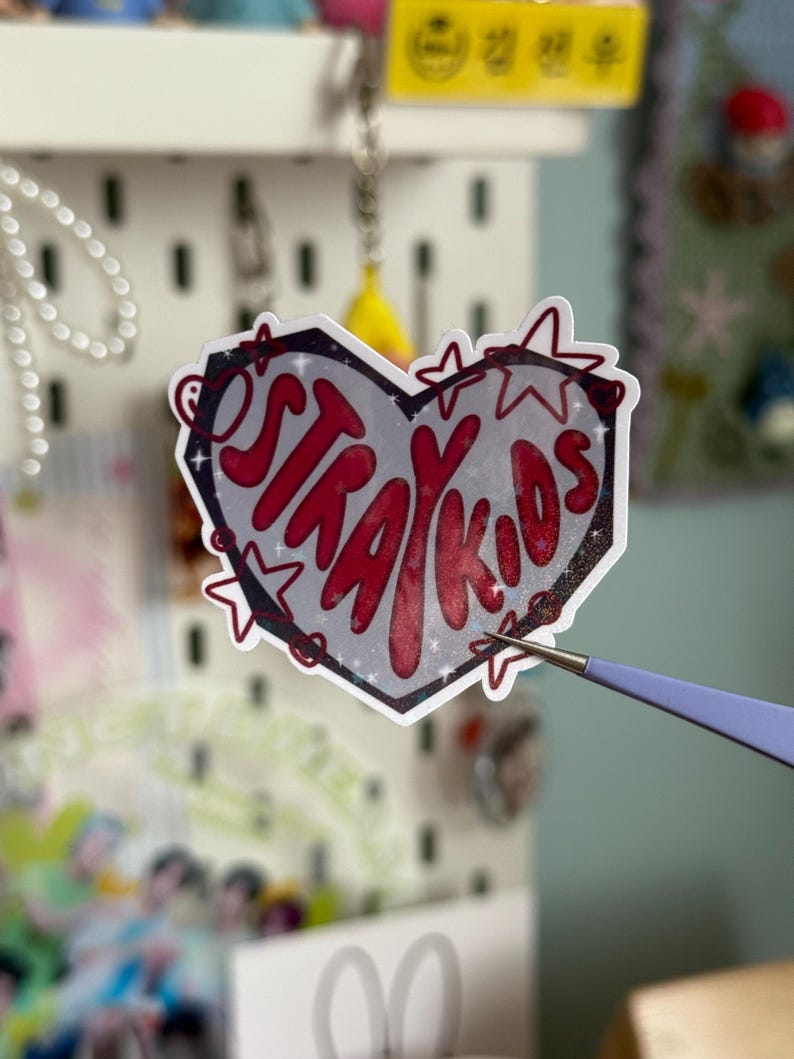 Stray Kids Group Photo Sticker Flakes - Sweetheart Frame, Stray Kids ...
