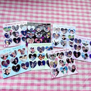 enhypen member hearts sticker sheet