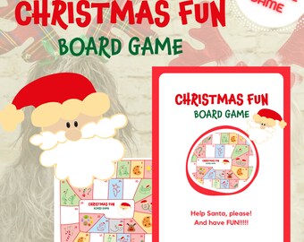 Kerst bordspel - afdrukbaar spel