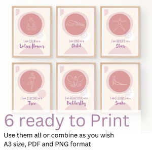 Yoga Wall decor - Yoga Posters - Digital Art - Digital Print Art - Yoga Art - wall art