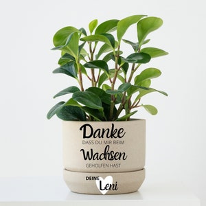 Danke, dass du mir beim Wachsen geholfen hast, mit Name; Geschenk zum Kindergartenabschied, für Erzieherin, Tagesmutter, Hebamme
