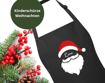 Children's apron personalized with name, children's Christmas gift, children's cooking apron for baking and cooking Christmas, Christmas baker