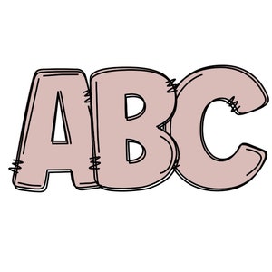 Neutral Alphabet Clipart Letters 300dpi Transparent Png. 5 Styles of ...
