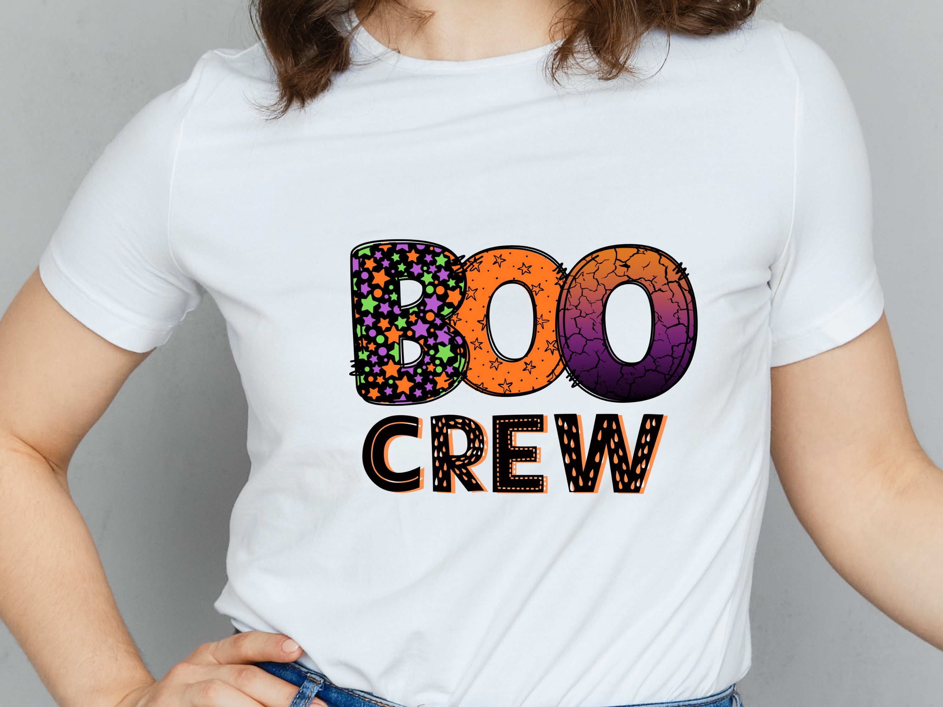 Boo Crew Clipart Graphic 300dpi Transparent Png, Pdf and Jpg - Etsy