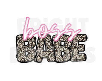 Boss babe clipart sublimation for t-shirts, sweatshirts, totes