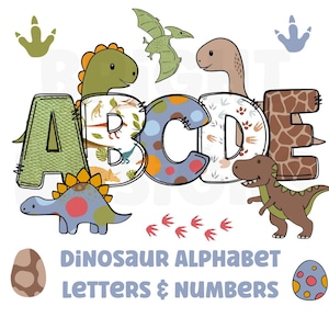 Dinosaur alphabet png clipart letters 300dpi transparent png. 5 styles of alphabet letters A-Z. Uppercase letters