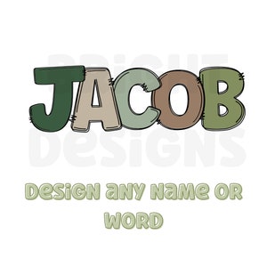 Green Forest Alphabet Png Clipart Letters 300dpi Transparent Png. 5 ...