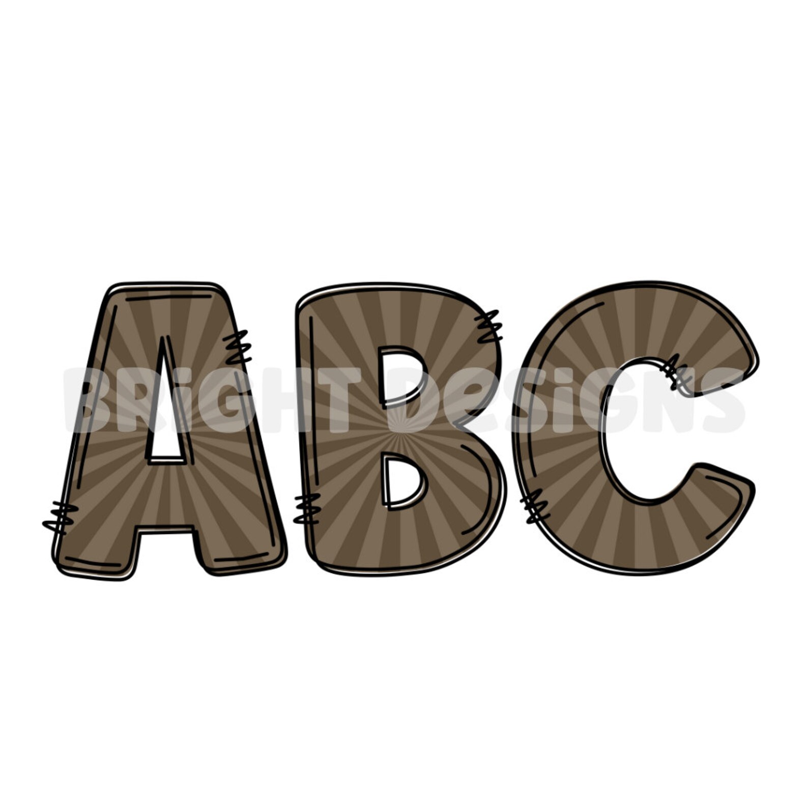 Bright Clipart Letters 300dpi Transparent Png. 5 Styles of Alphabet ...