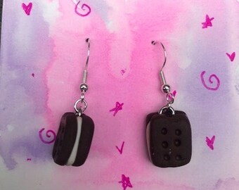 Ice Cream Sandwich Earring, Ice Cream Sandwich, Ice Cream Sandwich Clay Earring, Ice Cream Sandwich Dangle Earring