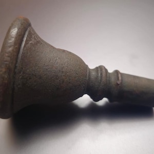Vintage Mouthpiece Wind Trumpet Bronze 1910s Russian Empire Patina
