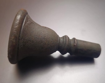 Vintage Mouthpiece Wind Trumpet Bronze 1910s Russian Empire Patina