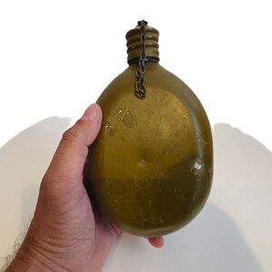 Vintage Military Aluminum Flask Red Vyborg 1953 Ukrainian Armed Forces War Ukraine russia image 3