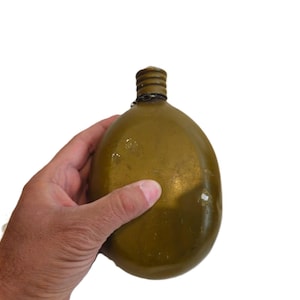 Vintage Military Aluminum Flask Red Vyborg 1953 Ukrainian Armed Forces War Ukraine russia