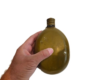Vintage Military Aluminum Flask Red Vyborg 1953 Ukrainian Armed Forces War Ukraine russia