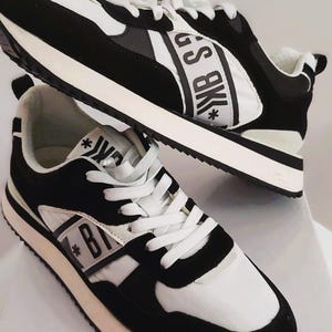 Sneakers Bikkembergs  Spring Summer size 40 Europe Black and white new box Textile Suede