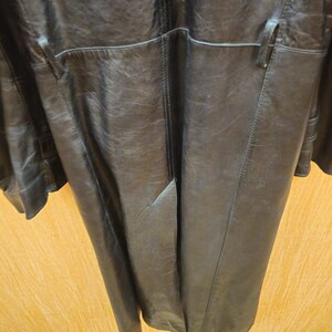 Vintage Herren Ledermantel aus den 1970er Jahren, Kommandant, KGB NKVD - Zweiter Bild 8