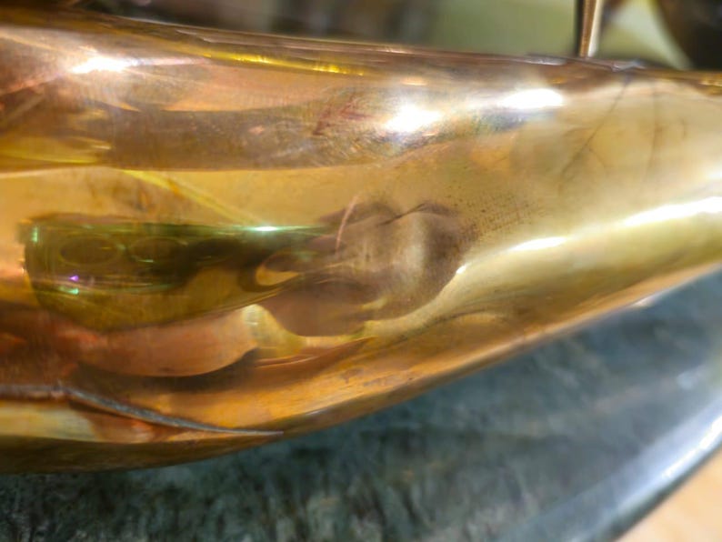 Tuba Orfeo n.° 1337, antigua, nueva, en Do mayor, año 1984, Unión Soviética, Kyiv, Ucrania imagen 11