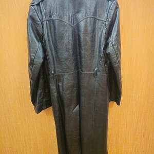 Vintage Herren Ledermantel aus den 1970er Jahren, Kommandant, KGB NKVD - Zweiter Bild 3