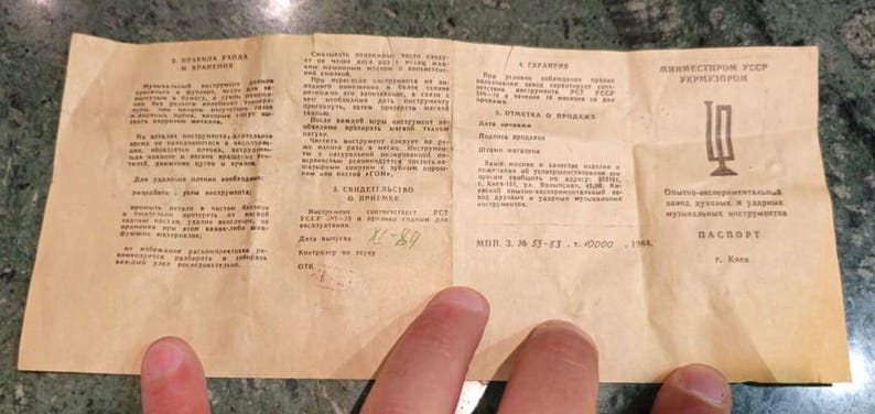 Tuba Orfeo n.° 1337, antigua, nueva, en Do mayor, año 1984, Unión Soviética, Kyiv, Ucrania imagen 14