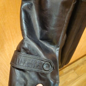 Vintage Herren Ledermantel aus den 1970er Jahren, Kommandant, KGB NKVD - Zweiter Bild 10