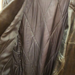 Vintage Herren Ledermantel aus den 1970er Jahren, Kommandant, KGB NKVD - Zweiter Bild 9