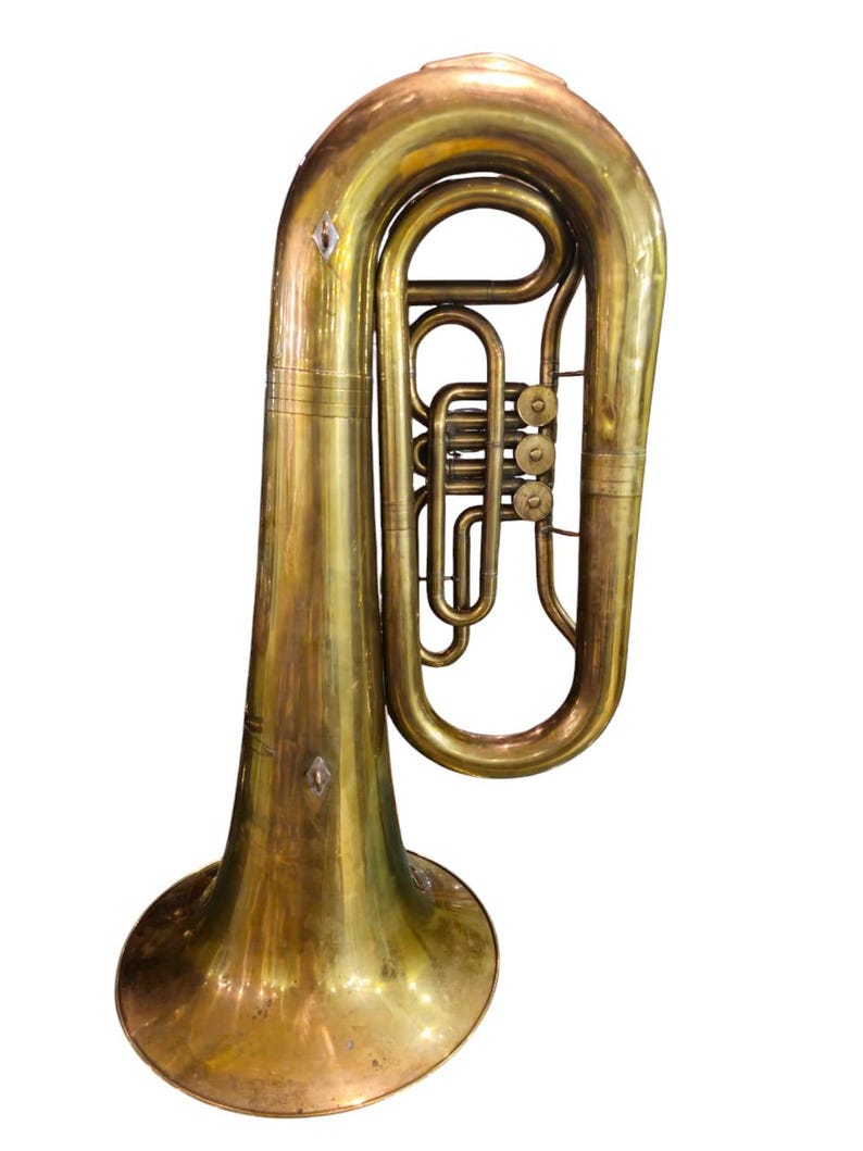 Tuba Orfeo n.° 1337, antigua, nueva, en Do mayor, año 1984, Unión Soviética, Kyiv, Ucrania imagen 2