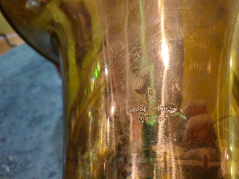 Tuba Orfeo n.° 1337, antigua, nueva, en Do mayor, año 1984, Unión Soviética, Kyiv, Ucrania imagen 7