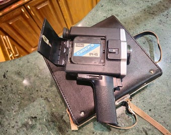 Cámara de cine soviética Lomo 216 Super 8 vintage con estuche.