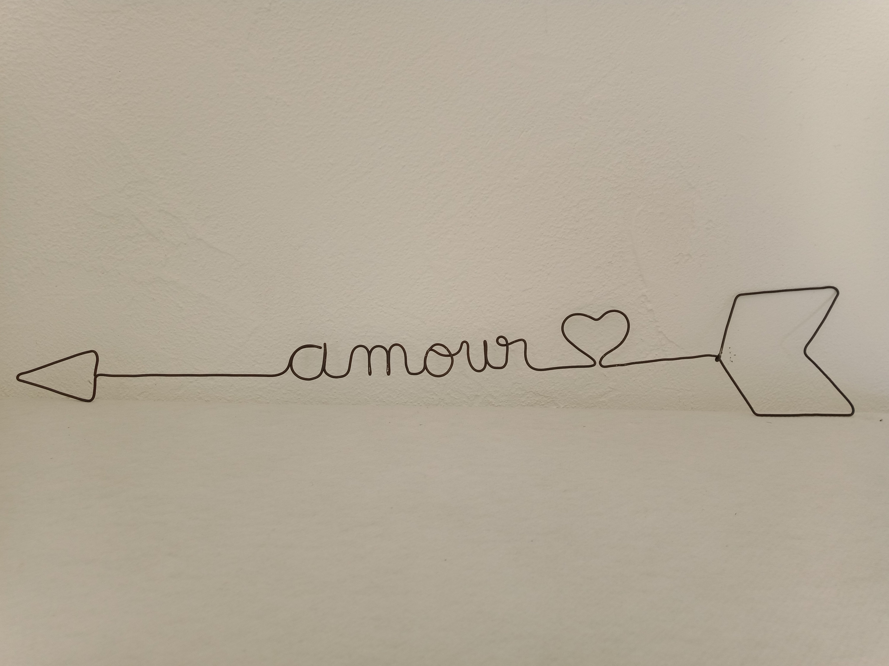 Flèche de Cupidon en Fil Fer Recuit