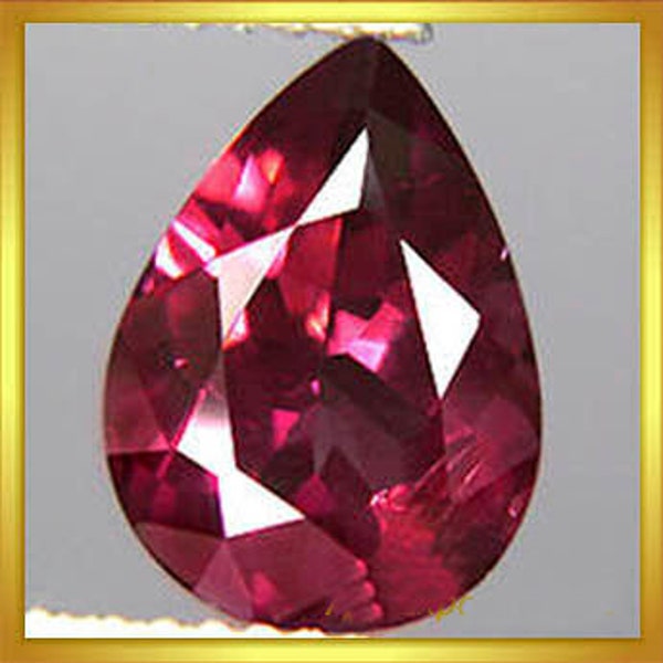 Grenats Rhodolite-Poire facetté