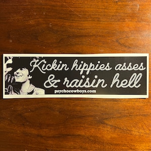 Jerry Jeff Walker Bumper Sticker 2-Pack – Kickin Hippies & Raisin Hell