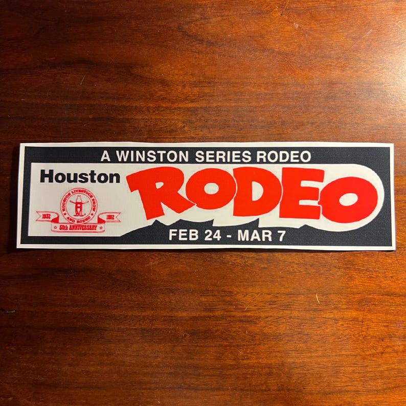 Packaging Stickers Rodeo Vintage Texas Rodeo Bumper Sticker Bundle (2 Pack) – Prison Rodeo ...