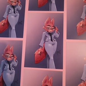 Diane Foxington - Impression carte postale