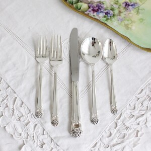 Vintage Silber überzogenes Besteck Set Ewig Dein Set für 8 Gumbo Suppen Mint!