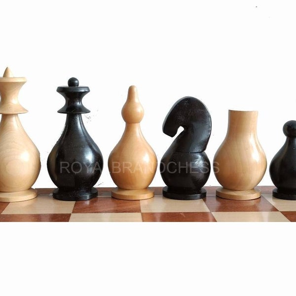 Original Design Chess Pieces Only Wooden Handmade Chess - EBONIES DYED And Boxwood,chess lovers gift,Christmas gifts