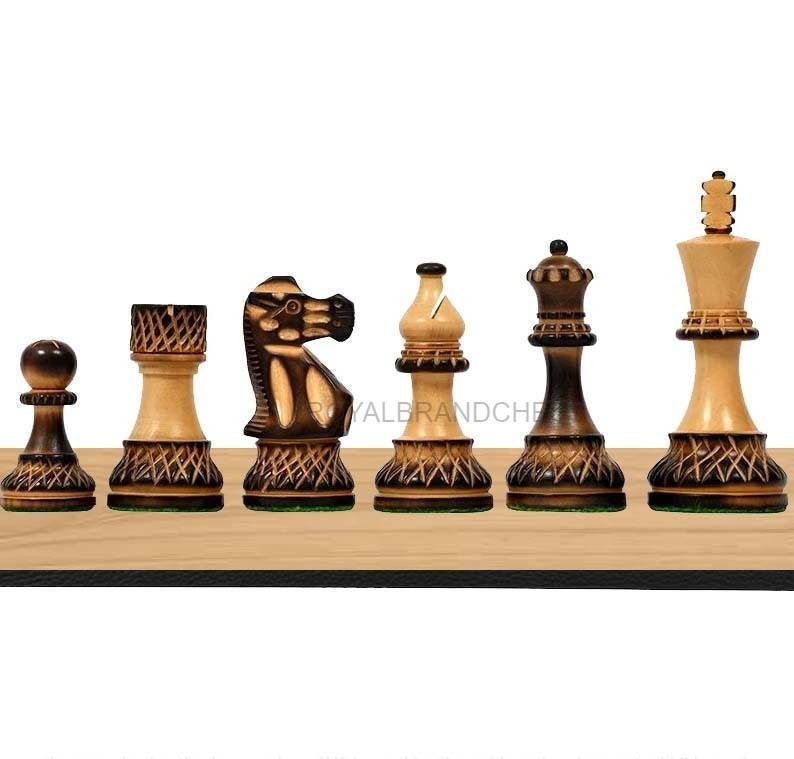 19 Golden Rosewood & Maple Solid Inlaid Wood Chessboard- Algebraic  Notations – royalchessmall