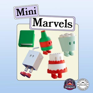 Mini Marvels – Tiny Object Fidget Toys and Keychains - Perfect Gift for Lovers of All Things Tiny