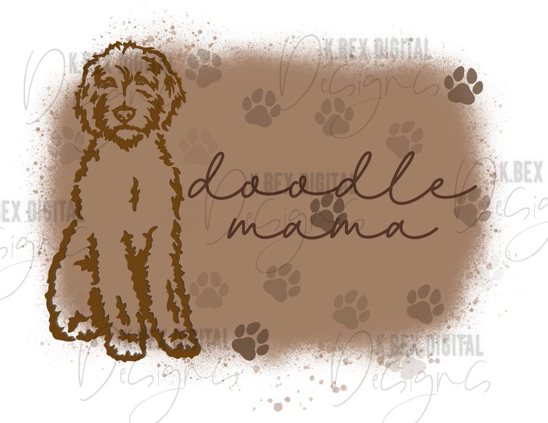 Doodle Mom Dog Sublimation Shirt Design - Etsy