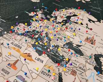 Custom order- Stretched World and UK Map
